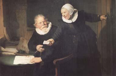 REMBRANDT Harmenszoon van Rijn The Shipbuilder and his Wife (mk25) oil painting image